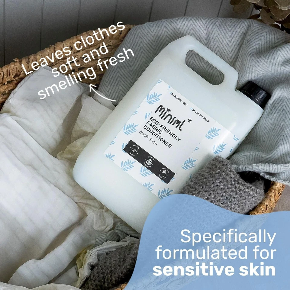 Eco Fabric Softener & Conditioner 5L Refill - Fresh Linen Scented All Natural - Image 3 of 4