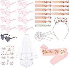 JGA Accessoires Set 25 Stück für Frauen Bra...