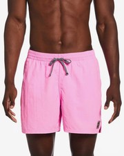 Men's XL 2XL   Nike Swim Voyage 5 Inch Volley Shorts Pink Lined Casual woven