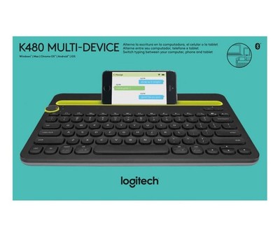 Logitech Tastatur K480, Wireless, Bluetooth, schwarz Multi-Device - NEU - OVP