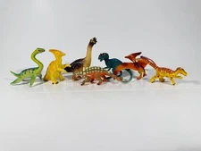 Safari Ltd Dinosaur Toy Habitat Authentic Original 7 Miniature Models RARE