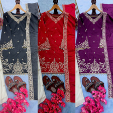 Women Dress Pakistani Salwar Kameez Readymade Suits Indian Wedding Party 3 Piece