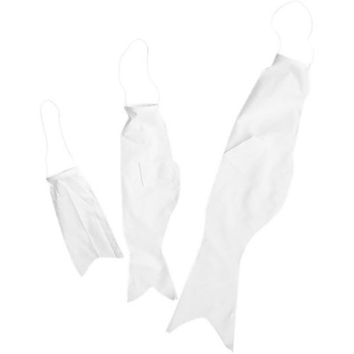 3Pcs Blank Japanese Koinobori Carp Windsocks Durable Fabric DIY Craft Flags