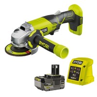 Ryobi Akku Winkelschleifer 115Mm 18V Set 4Ah Akku LadegeräT Neu