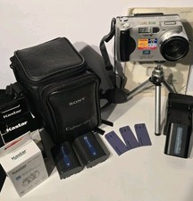 Sony Cyber-shot DSC-S50 2.1MP Digital Camera Complete Kit Tested Case Manual
