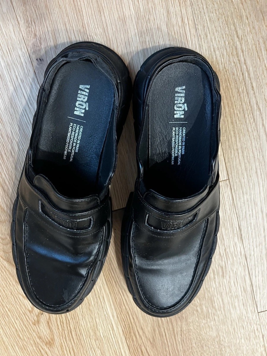 VIRON Men Handmade Backless Chunky-Sole Shoes Slides Loafers  display picture 1