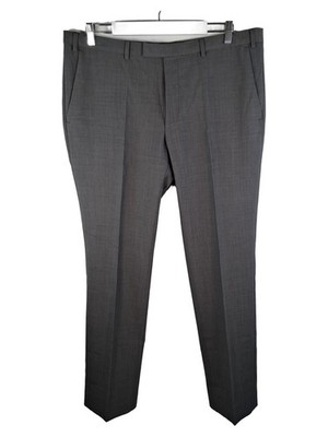 DIGEL Move Herren Anzughose Gr. 54 Grau Schurwolle Business Slim