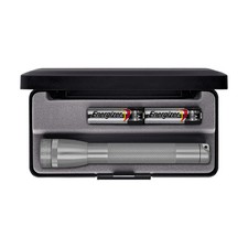 Image of Maglite ML56034 Mini Mag LED Flashlight Torch 2AA Aluminium Grey Gift Boxed
