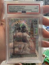 TREVOR LAWRENCE 2023 OPTIC INTERNATIONAL DOWNTOWN #6 MINT PSA 9 JAGUARS PANINI