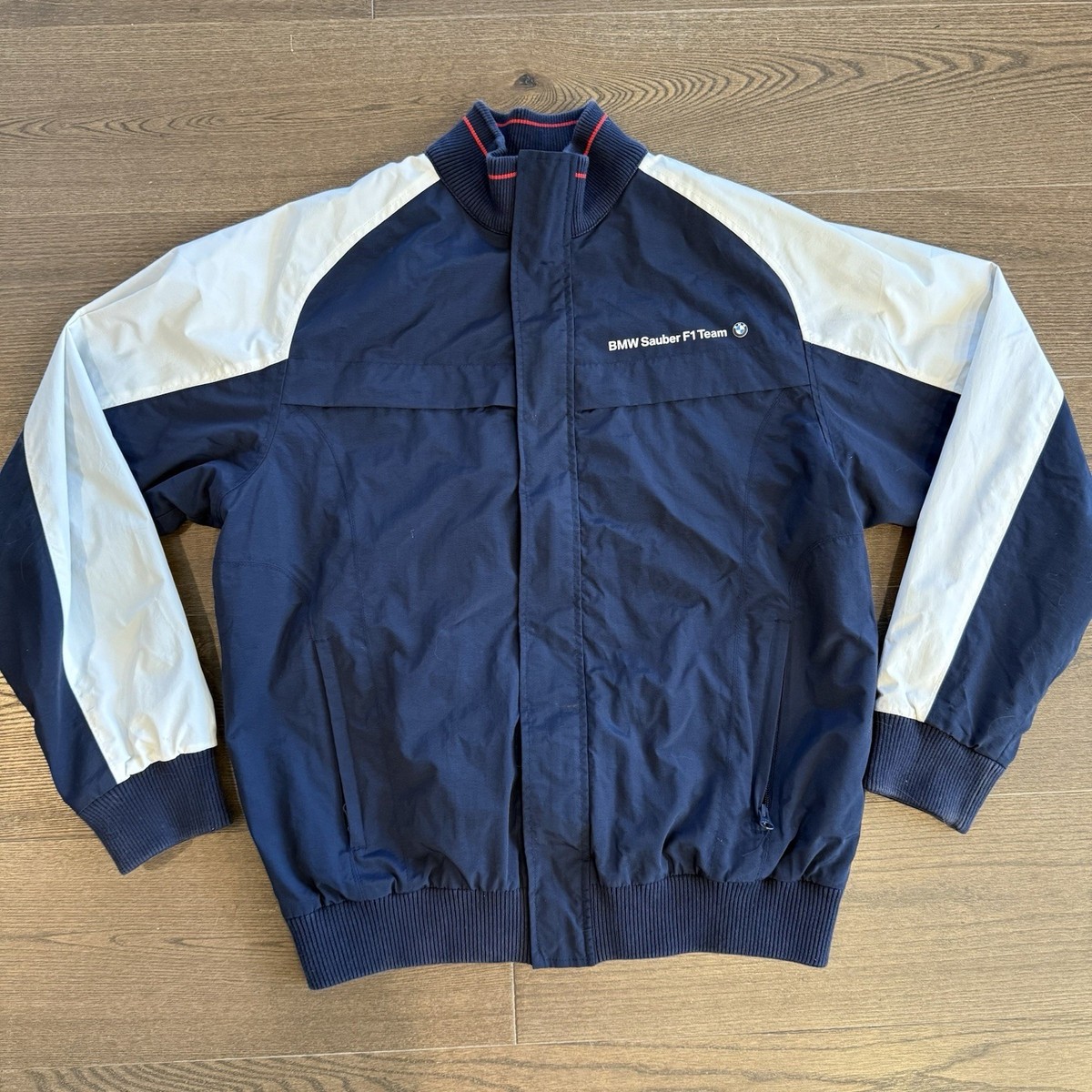 BMW Sauber F1 Team Jacket Men's M-L Windbreaker | eBay