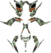 Fits Yamaha Raptor 700R Graphics Kit 2013 TO 2024 decal KIT stickers