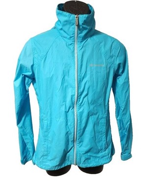 Columbia Women s Blue Windbreaker S | Omni-Shield, Hooded, Vented, Full Zip