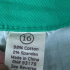 Workshop Republic Clothing Green High Rise Stretch Pants Size 16 Straight Leg — photo 6