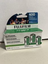 FUJIFILM 400 Color Negative Film 3-Pack, 35mm Roll Film, 36 Ex Exp. 12/2026