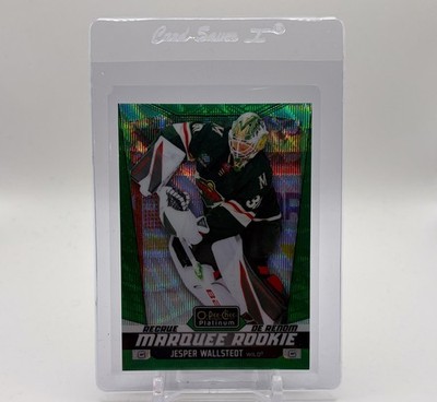 2024-25 Upper Deck OPC Platinum Jesper Wallstedt Emerald Surge /10 Rookie RC
