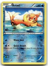 Buizel 28/106 Common Flashfire Pokemon Reverse Holo Moderately Played