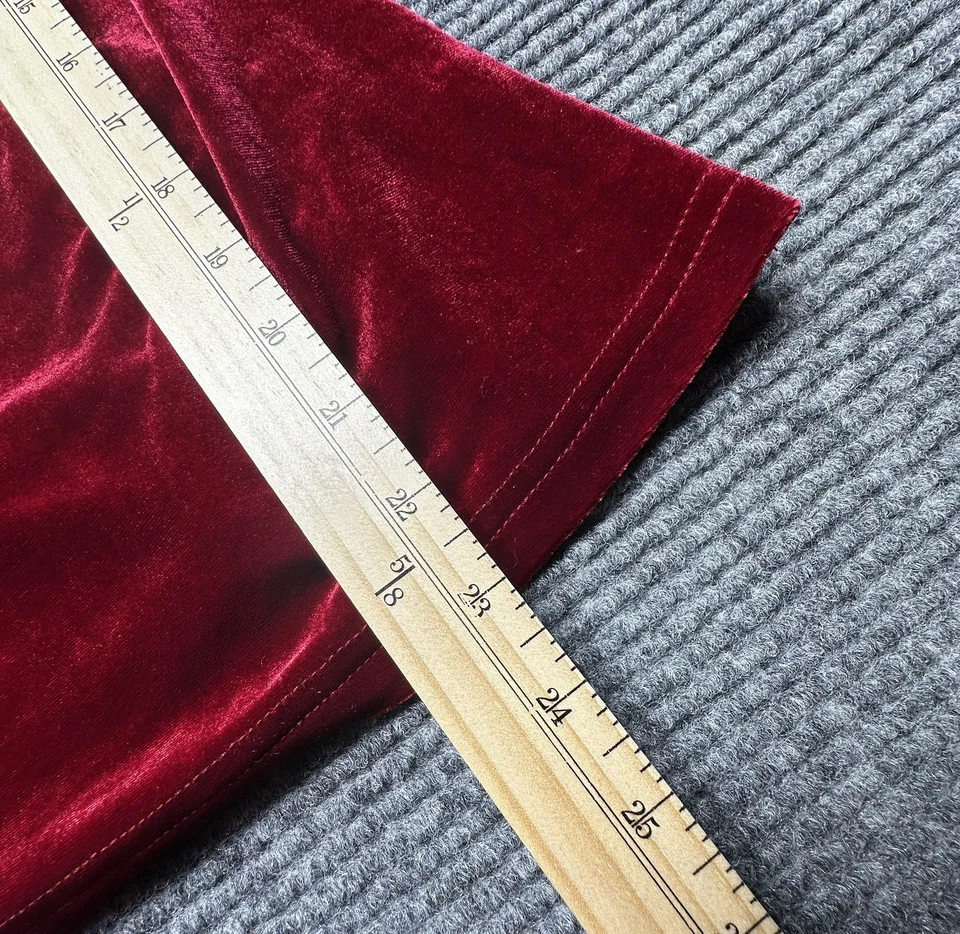 Camisa de Terciopelo Allegra K Para Mujer XS Manga Larga Cuello Simulado Elástico Pullover Suave Top Foto 4 de 4