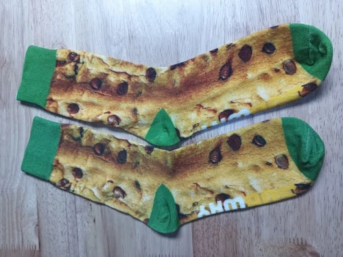 Chocolate Chip Cookie Themed Socks Official From Subway 🧦 One Size