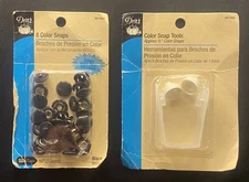 Dritz Color Snap Tools Item 651500 & Dritz 8 Color Snaps Item 651502 German Made