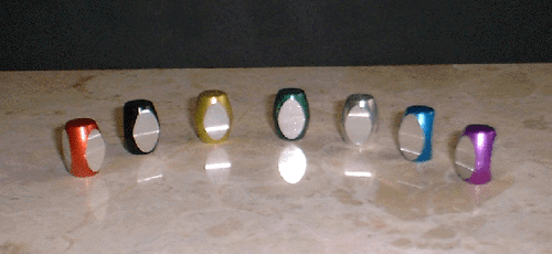 "BARREL"  BILLET ALUMINUM VALVE STEM CAPS, GREEN ANODIZED!  AUTO, BIKE, CYCLE - Bild 2 von 3