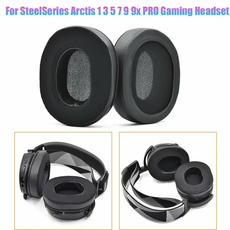 2 SteelSeries Arctis 1 3 5 7 9 9x PRO Headset Replacement Ear Pads Cushion Cover