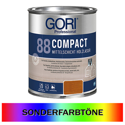 GORI 88 COMPACT LASUR SONDERTON 2.5 LTR Holzlasur Mittelschichtlasur