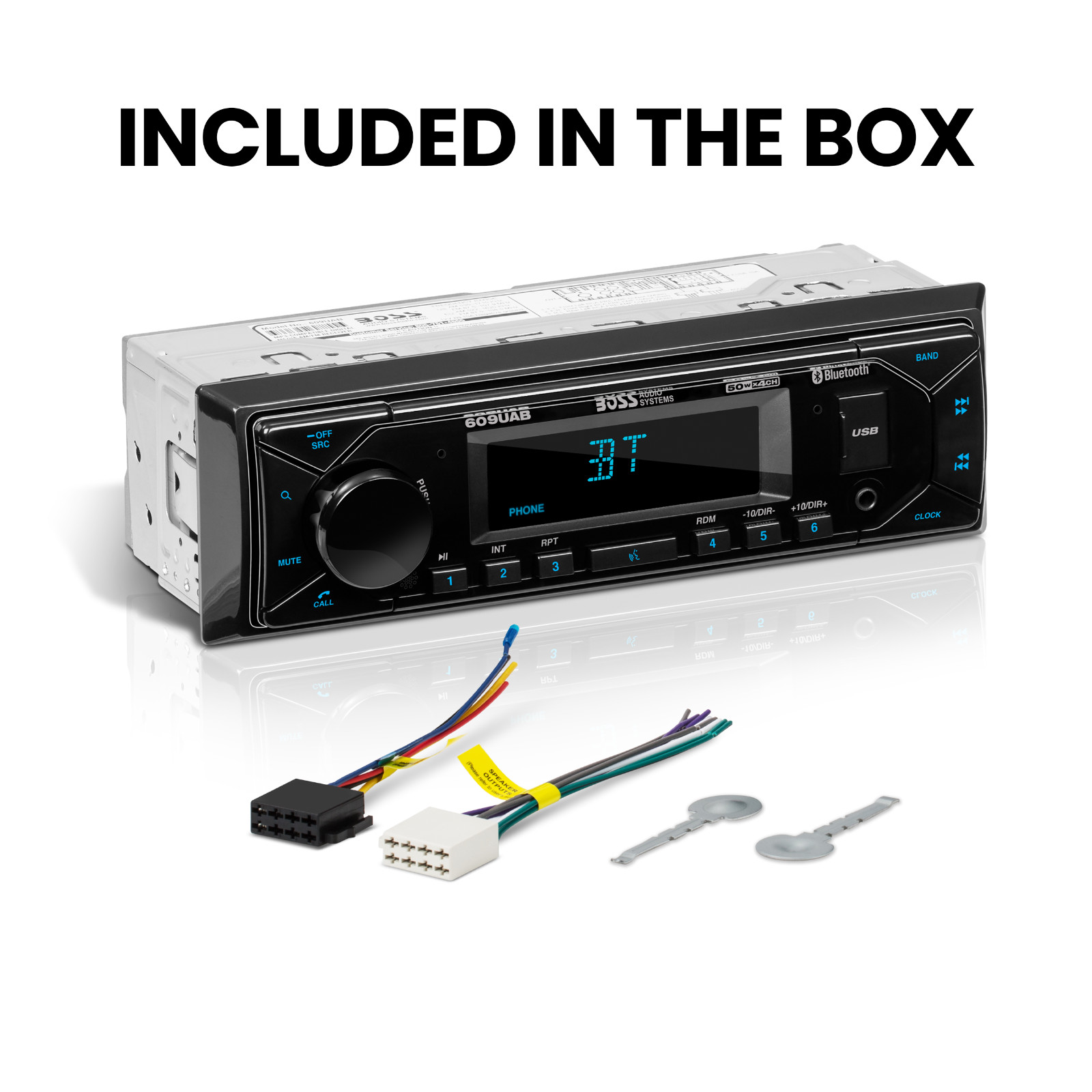 BOSS Audio Systems 609UAB Bluetooth Audio Car Stereo | Certified Refurbished