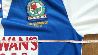Football shirt soccer Blackburn Rovers Home 1994/1995 Asics