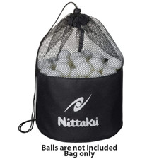 Nittaku Professional Manys Table Tennis Ball Bag, Fits Up to 200 Ping Pong Balls
