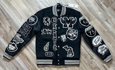 JORDAN CRAIG MOTOWN VARSITY JACKET (BLACK SHADOW) | eBay