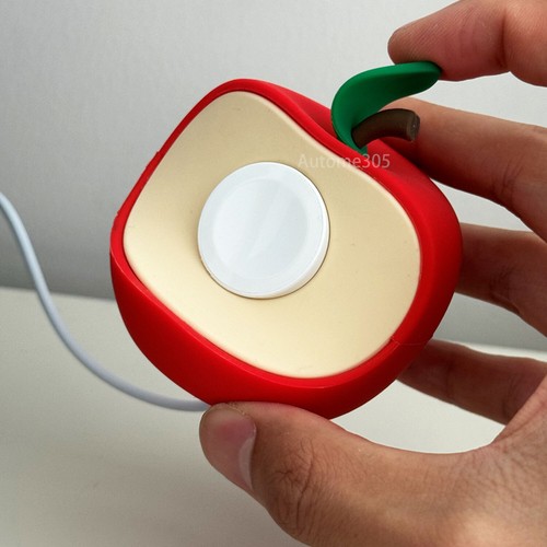 Apple Watch Ladeständer mit rotem grünem Standfuß - Bild 2 von 9