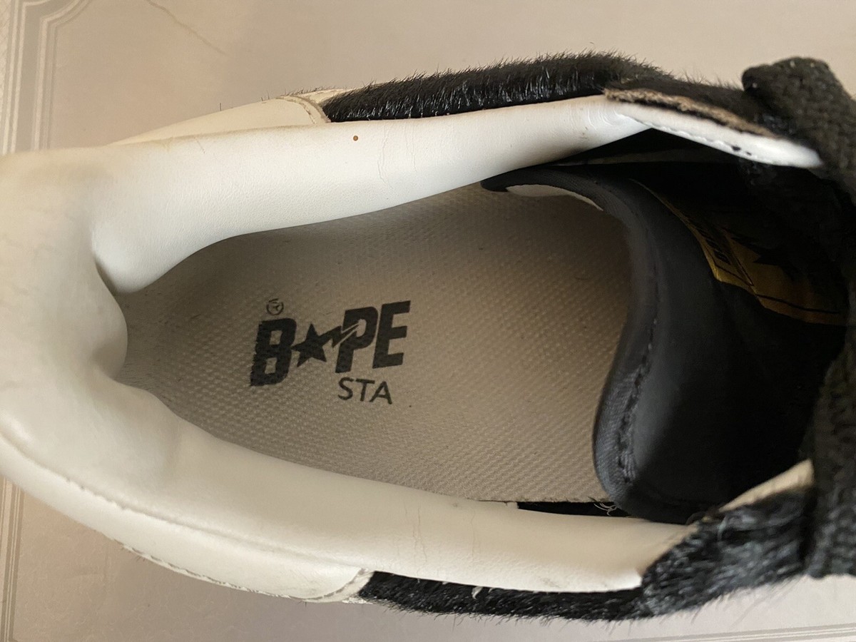 A Bathing Ape Bape Bapesta Skullsta classical size 13 “Cow Hide