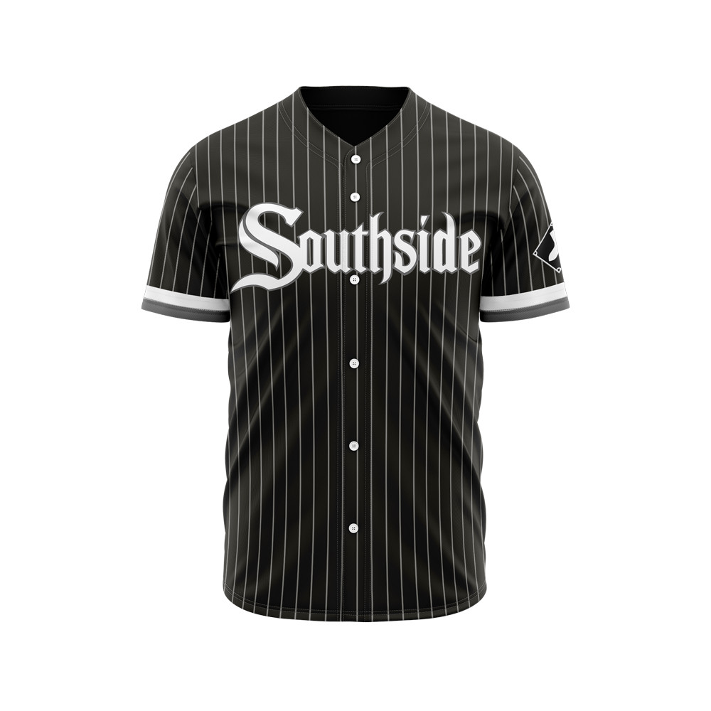 Custom Men's Chicago White Sox Black City Connect Replica Jersey All  Size