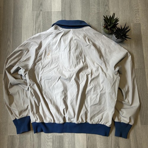 Vintage 80s Woolrich Quarter Zip Pullover Jacket Men's XL Grey Blue Nylon - Picture 7 of 8