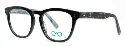 ONO OPTICAL CH1213 C1 Black Womens Square Full Rim Eyeglasses 50-18-140 B:42