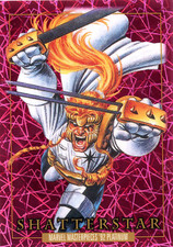 2024 Marvel Masterpieces '92 Platinum PINK LASERS #74 Shatterstar #/992