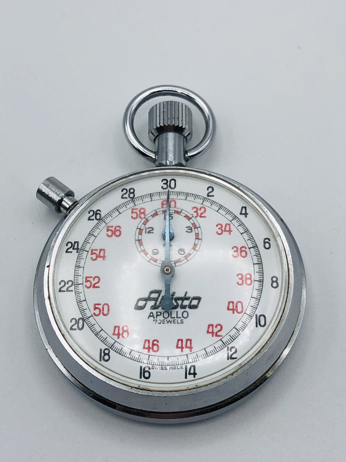 Vintage Aristo Apollo Stopwatch 7 Jewels Swiss Made Works eBay