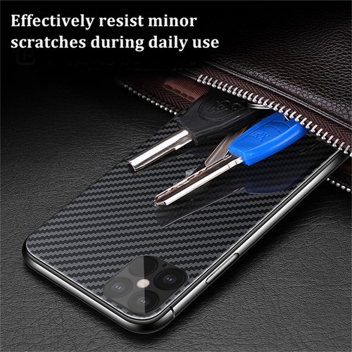 For iPhone 16 15 14 13 11 7 Carbon Fiber Back Rear Cover Protective Sticker Film - Picture 17 of 24