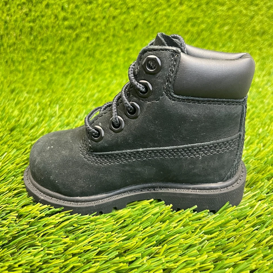 Timberland первоклассный 6 дюймов ребенка ясельного возраста размер 5C черный Athletic туризм водонепроницаемый ботинки - Изображение 2 из 4