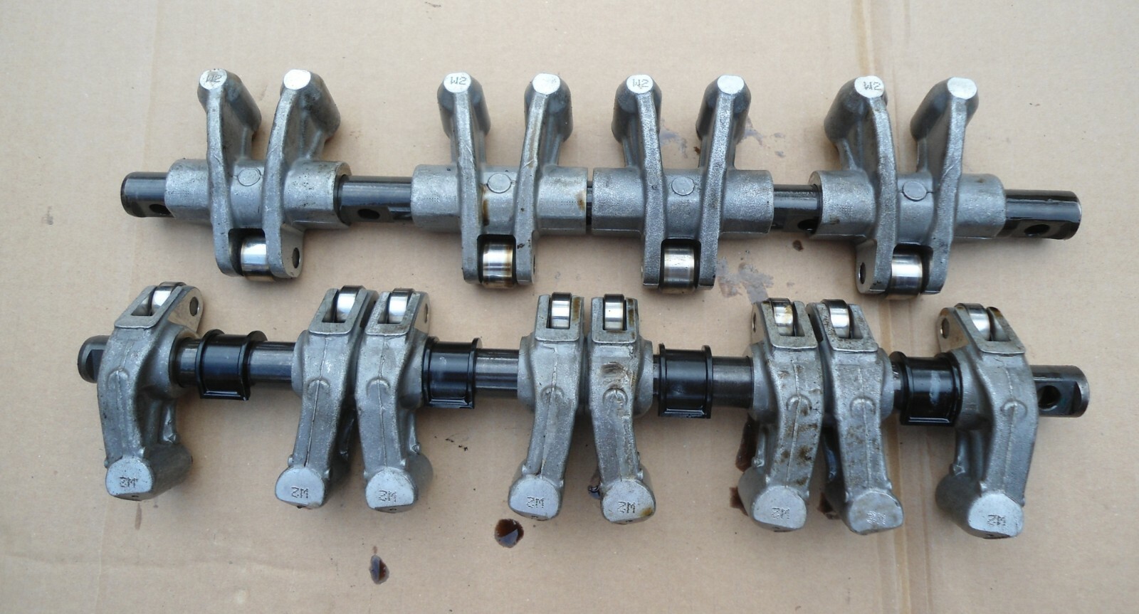 BMW Mini Cooper R50 R53 W10 W11 Rocker Arm Shaft Set Axle Exhaust  