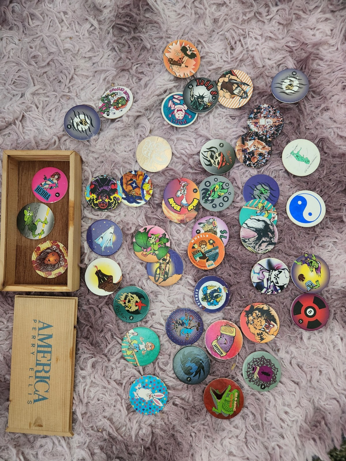 Lot Of 43 VINTAGE POGS FROM THE 90S (Box Not Included) | eBay
