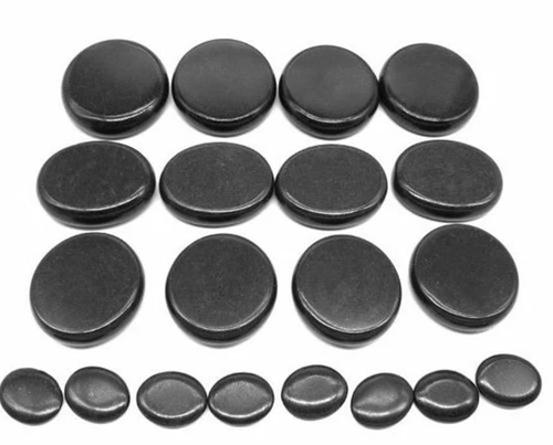 CE 20Pcs Energy Hot Stone Hot Basalt Stone Massage Therapy With Heating Box Kit - Picture 3 of 6