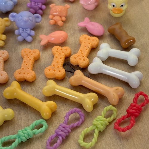 Large Lot 60+ LPS Teddy Bears Mice Bones Fish Ropes Animals LPSA Accessories - Picture 5 of 7