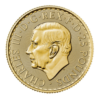 Britannia king Charles Ⅲ BRITANNIA KING CHARLES III 2023 UK GREAT BRITAIN 1/4oz .9999 Pure