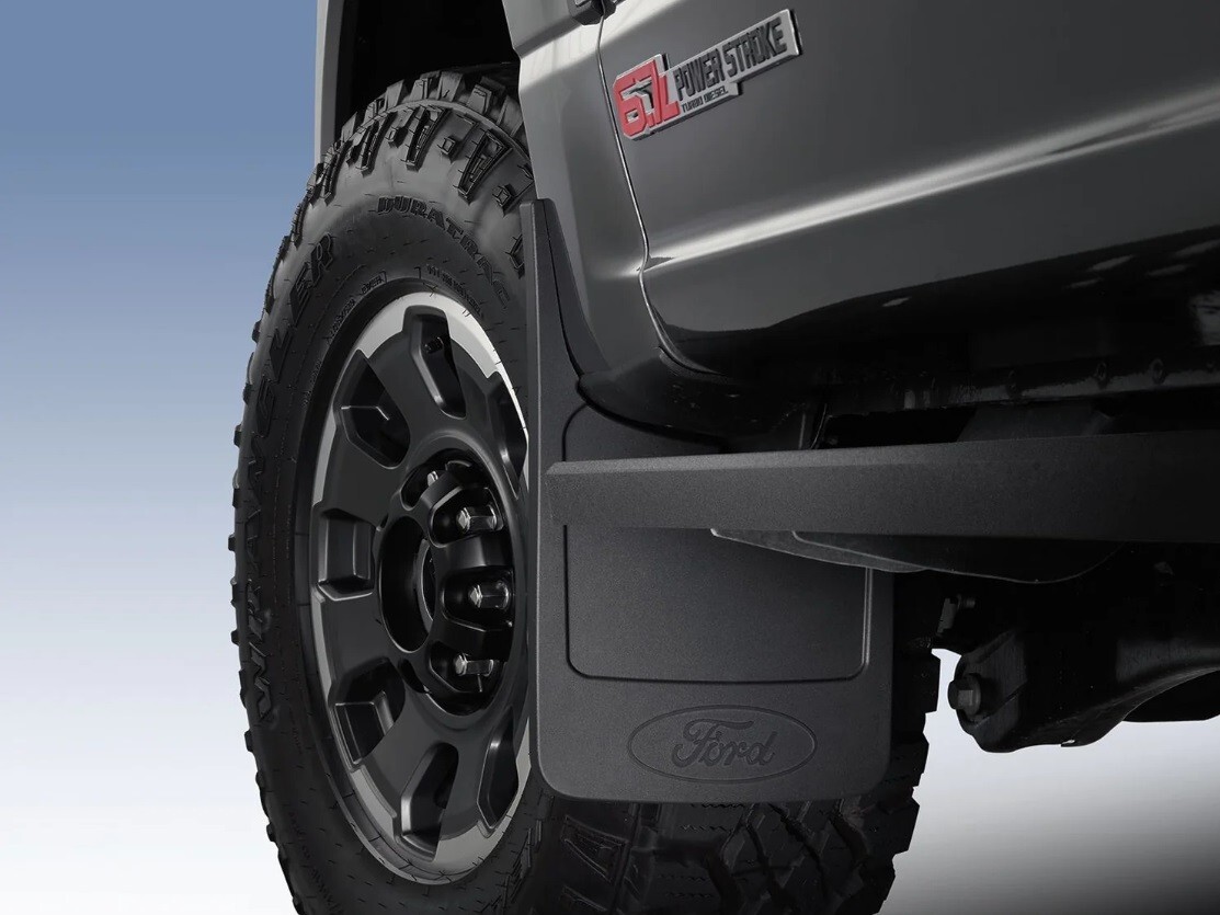 Super Duty 2017-2022 Front Molded Splash Guards with Ford Oval Logo