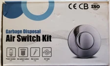 Cleesink Garbage Disposal Air Switch Kit white Button, Open Box