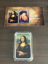1oz Silver Bar Mona Lisa ⭐️ Fine Art Series ONLY 199 Mintage ⭐️ 85.95 per troy oz