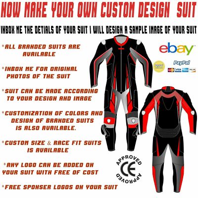 RIDING MOTORCYCLE SUIT RACING MOTORCYCLE LEATHER MEN WOMEN 1 & 2 PC SUIT CUSTOM