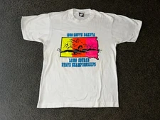 Vtg 90s Neon South Dakota Long Course State Champion T-shirt Large L Made in USA