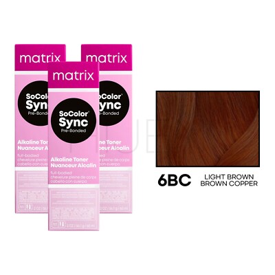 [3PACKS] MATRIX SoColor Sync Pre-Bonded Alkaline Toner (CHOOSE YOUR COLOR)